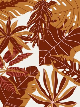 autumn leaves seamless pattern