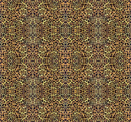 Seamless leopard pattern, animal print.