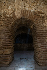 Fototapeta na wymiar interior of old Turkish baths of Ronda in Malaga, Spain