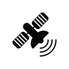 satellite icon vector isolated on white background