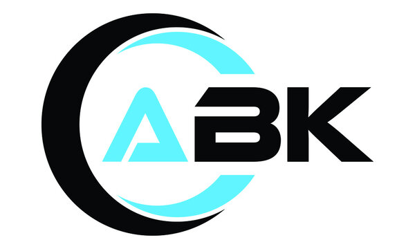 ABK swoosh logo design vector template | monogram logo | abstract logo | wordmark logo | lettermark logo | business logo | brand logo | flat logo.
