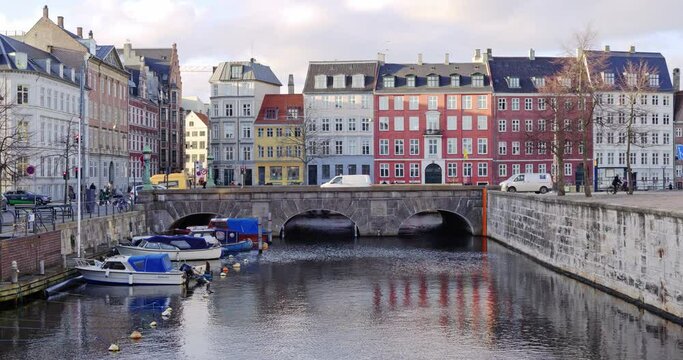 Copenhagen city center  by the canals 