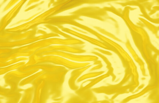 Blank yellow crumpled and creased paper poster texture background
