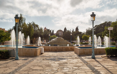 Fountain in Central Square of Ayia Napa, Cyprus.