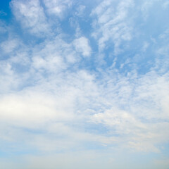 Obraz premium Blue sky and white clouds.