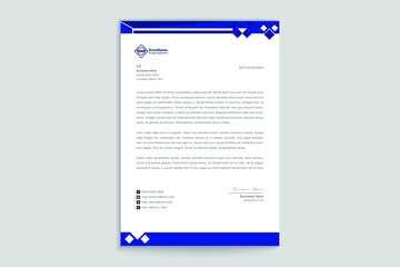 Elegant business letterhead and invoice professional template design