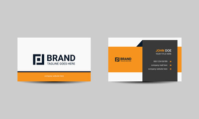 Unique Business card design template with modern