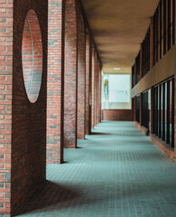 corridor in the old building architecture real state miami 