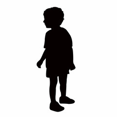 a child body silhouette vector