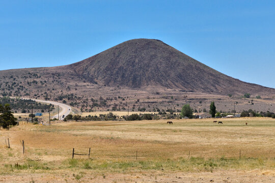 Veyo Volcano peak in western Washington County, Utah, United States