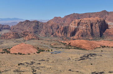 Fototapeta premium petrified sand dunes in Snow Canyon State Park, Utah, United States