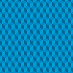 Abstract vector isometric 3D cubes background