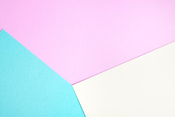 Turquoise, pink and yellow colors paper texture background