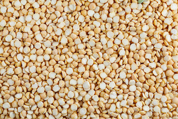 Dry Split Yellow Peas. Healthy Vegetarian or Vegan Food Texture