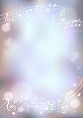 Background with notes