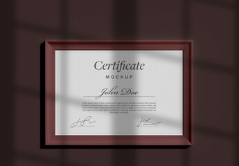 Certificate Mockup