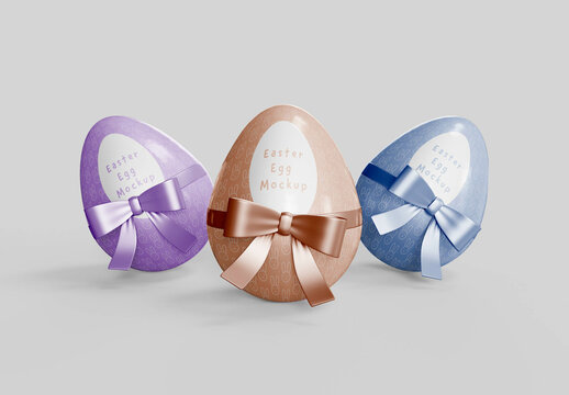 Three Easter Eggs Mockup