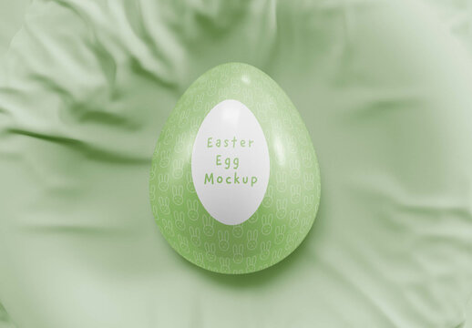 Isolated Easter Egg Mockup