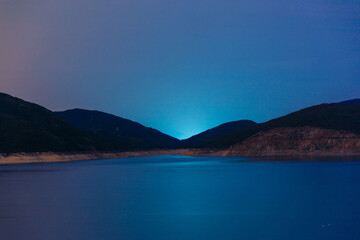 Night in High Island reservoir