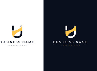 Minimal and Modern initial letter U logo design for Brand identity