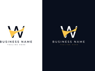 Minimal and Modern initial letter W logo design for Brand identity