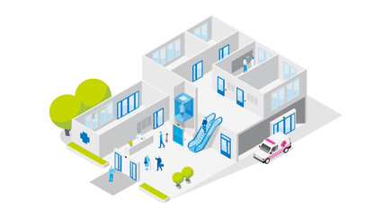 Maqueta de edifico estructura interna