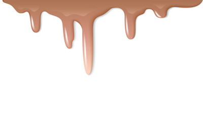 Realistic foundation creamy texture for beauty products ad, 3d effect. Foundation liquid design. Dripping cream