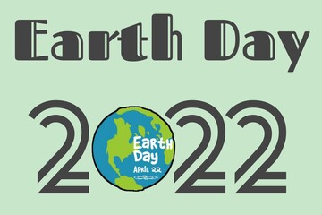 Earth Day 2022 poster illustration 