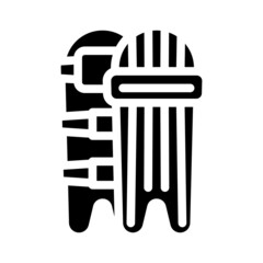 overlays cricket game equipment glyph icon vector. overlays cricket game equipment sign. isolated contour symbol black illustration