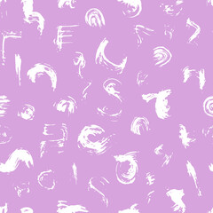 Vector seamless pattern with paint brush texture. Design for textile, wallpaper, wrapping paper, stationery.
