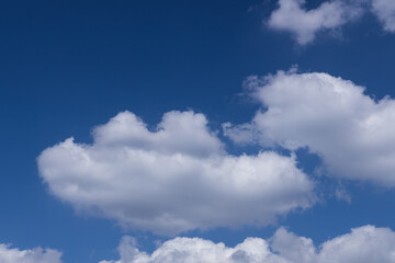 Blue sky with white clouds