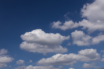 Blue sky with white clouds