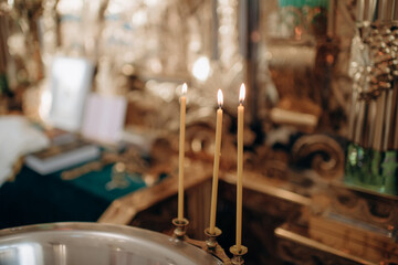 baptismal font in the Ukrainian Orthodox Church