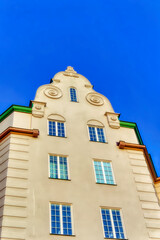 Picturesque classical Scandinavian style  house in Stockholm, Sweden. 