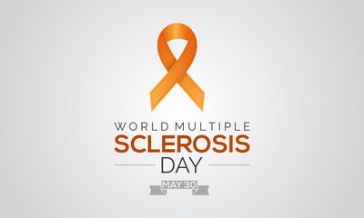 world Multiple Sclerosis day. world raise awareness concept for banner, poster, card and background design.
