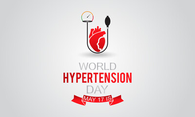 World Hypertension Day. Health raise awareness concept for banner, poster, card and background design.
