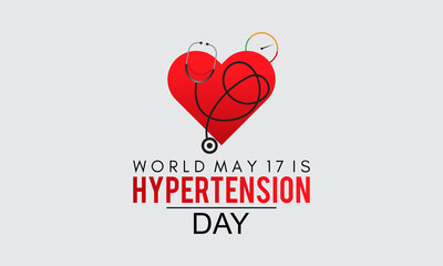 World Hypertension Day. Health raise awareness concept for banner, poster, card and background design.