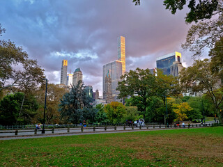 Obraz premium Park in the evening