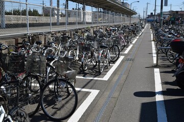 Obraz premium 自転車置き場