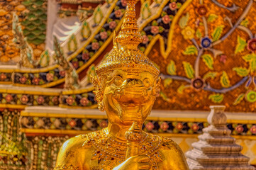 Fototapeta na wymiar Hanuman, traditional Monkey King statue in Bangkok, Thailand.