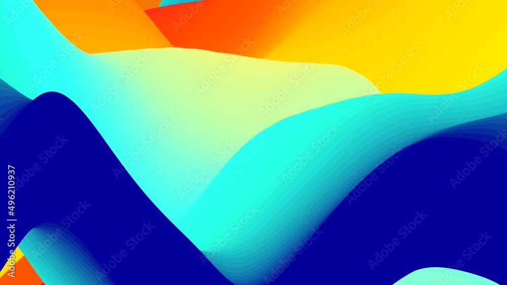 Canvas Prints looped animation. abstract colorful wavy background in bright rainbow colors. modern colorful wallpa