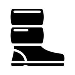 moonwalker footwear glyph icon vector. moonwalker footwear sign. isolated contour symbol black illustration