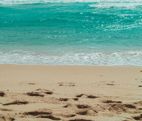 beach and sea waves  vacation relax miami usa florida 