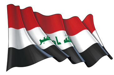 Waving Flag of Iraq