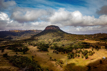 cloudy mountain landscape