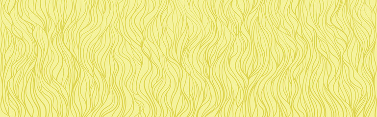 Wavy background. Hand drawn waves. Seamless wallpaper on horizontally surface. Stripe texture with many lines. Waved pattern. Colored illustration for banners, flyers or posters