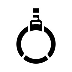 gymnastics sport glyph icon vector. gymnastics sport sign. isolated contour symbol black illustration