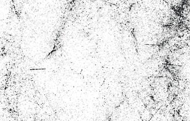 Grunge Black And White Urban. Dark Messy Dust Overlay Distress Background. Easy To Create Abstract Dotted, Scratched, Vintage Effect With Noise And Grain

