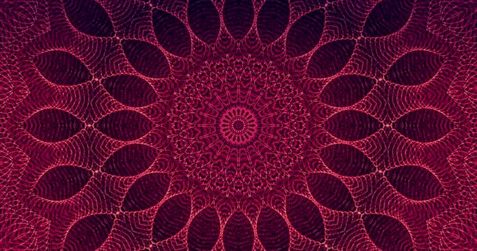 Kaleido Red Background 4K