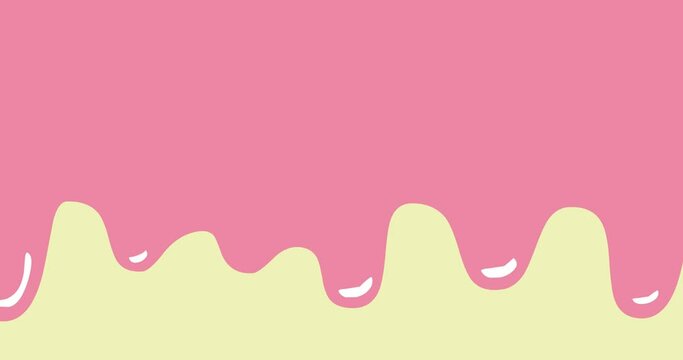 melting ice cream transition animation video